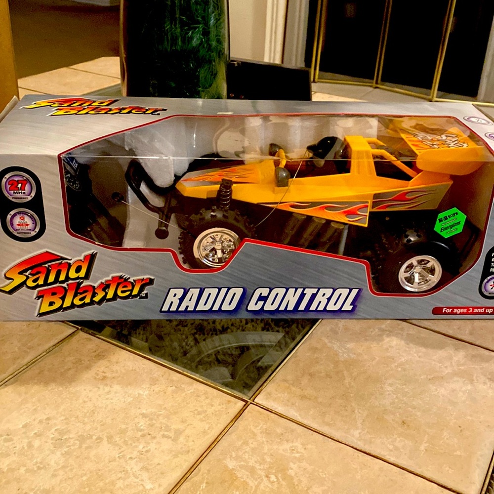 Sand Blaster radio control car 3 and up, yellow
